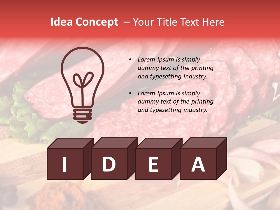 Love Happiness Flower PowerPoint Template