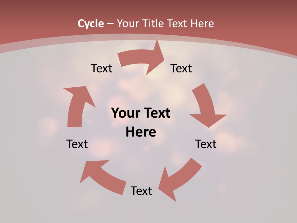 Seamless Cupcake Flower PowerPoint Template