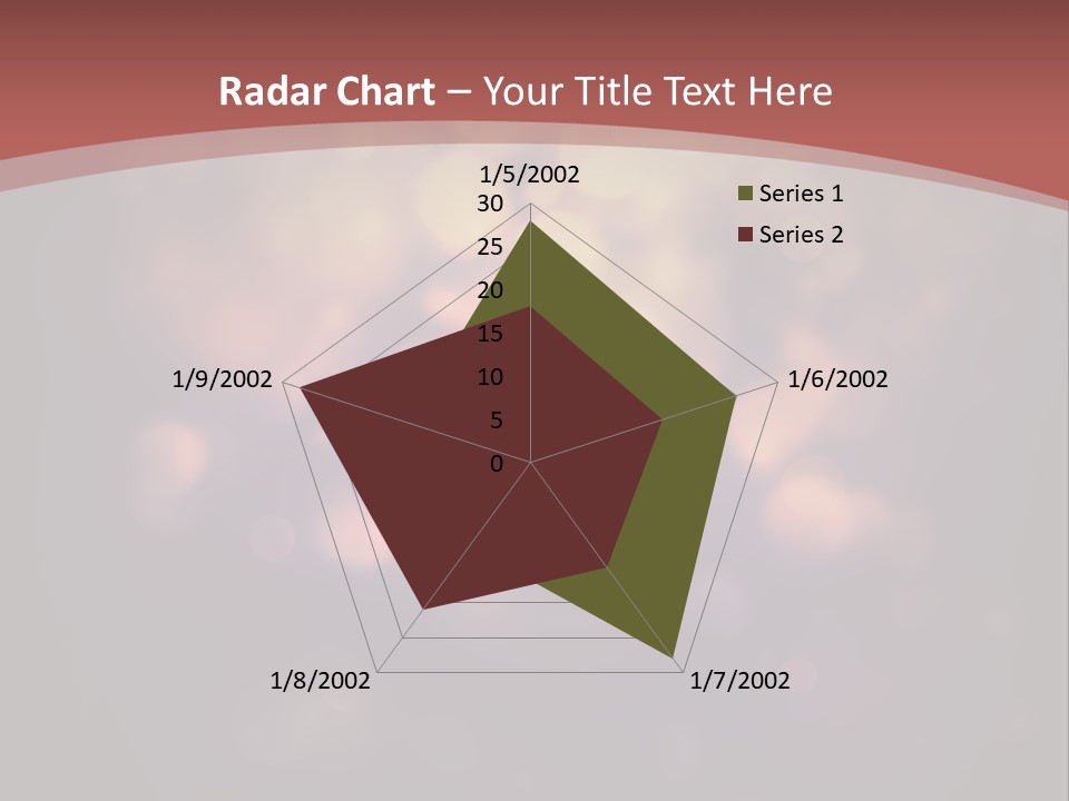 Seamless Cupcake Flower PowerPoint Template
