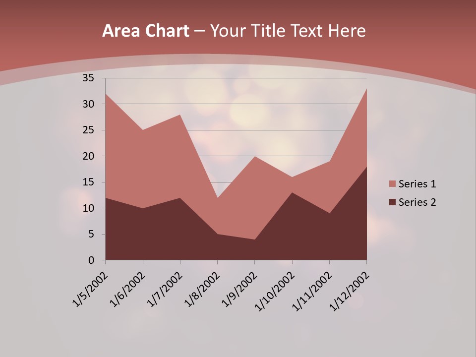 Seamless Cupcake Flower PowerPoint Template