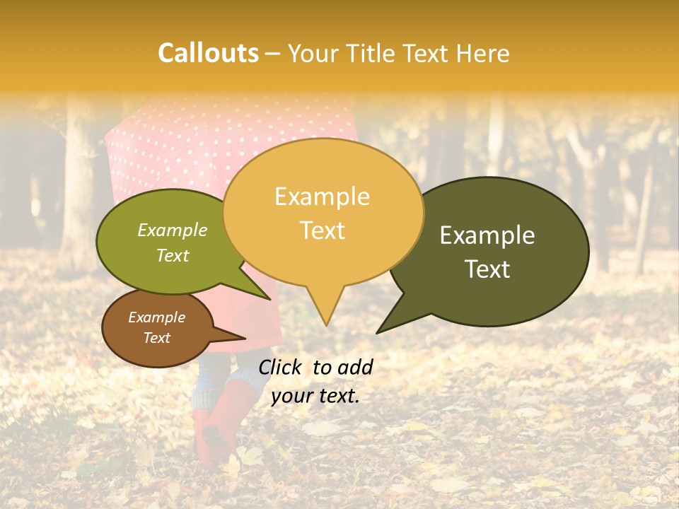 Balloon Element Design PowerPoint Template
