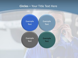 Flower Decor Balloon PowerPoint Template