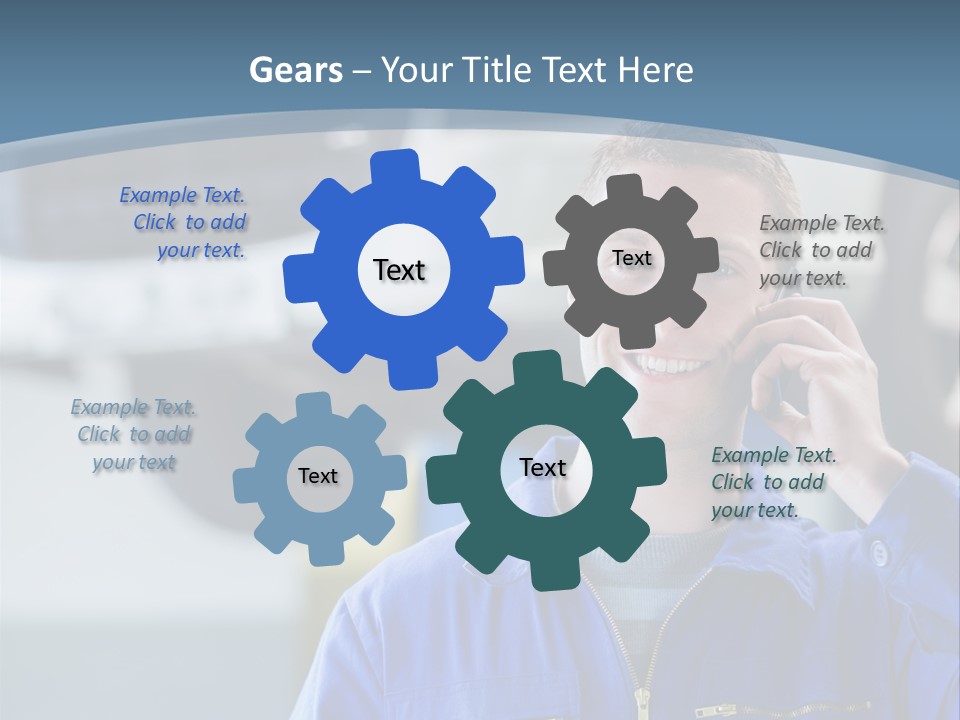 Flower Decor Balloon PowerPoint Template