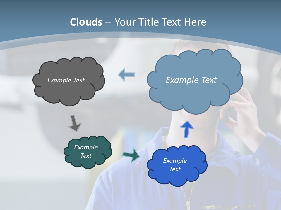 Flower Decor Balloon PowerPoint Template