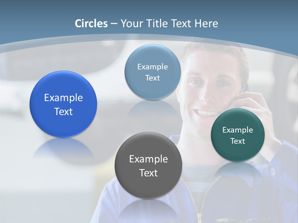 Flower Decor Balloon PowerPoint Template