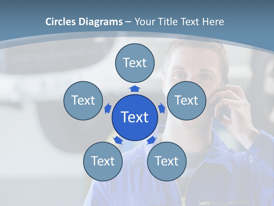 Flower Decor Balloon PowerPoint Template