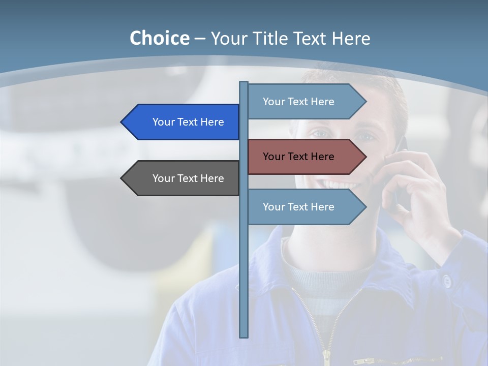 Flower Decor Balloon PowerPoint Template