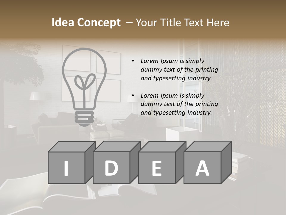 Dessert Decor Chocolate PowerPoint Template