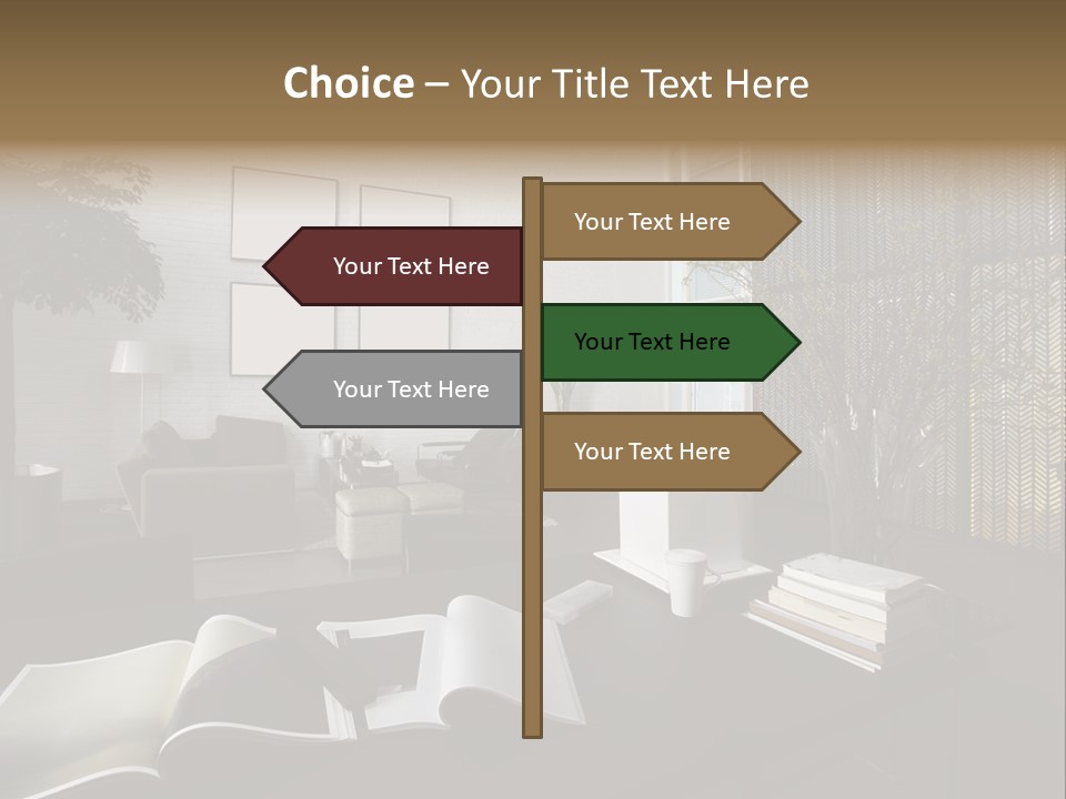 Dessert Decor Chocolate PowerPoint Template