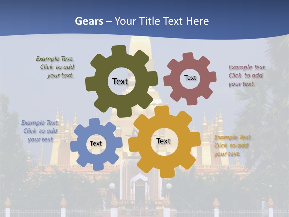 Card Flower Party PowerPoint Template