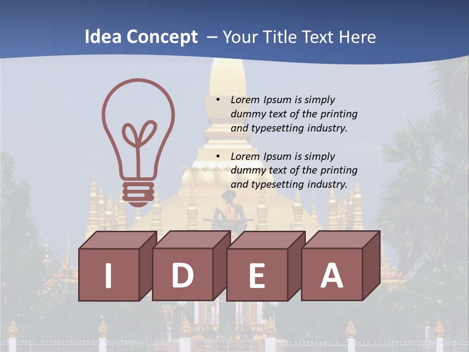 Card Flower Party PowerPoint Template