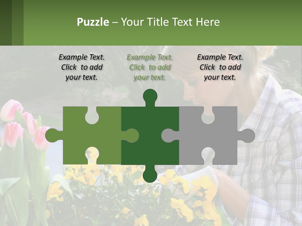 Star Stamp Girl PowerPoint Template