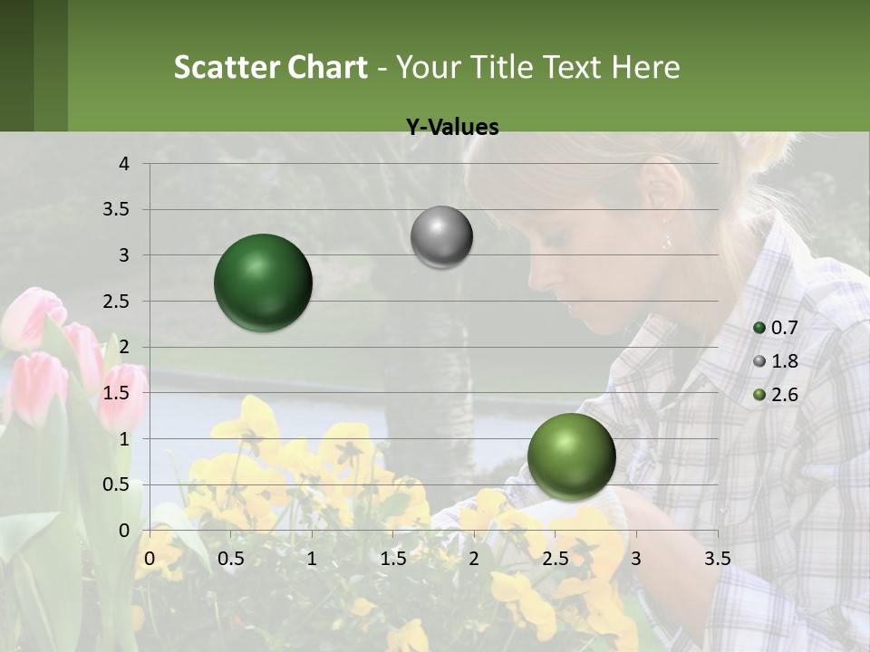 Star Stamp Girl PowerPoint Template