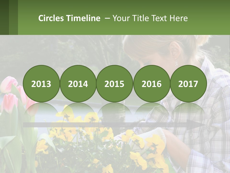 Star Stamp Girl PowerPoint Template