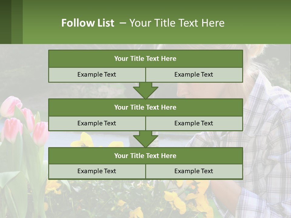 Star Stamp Girl PowerPoint Template