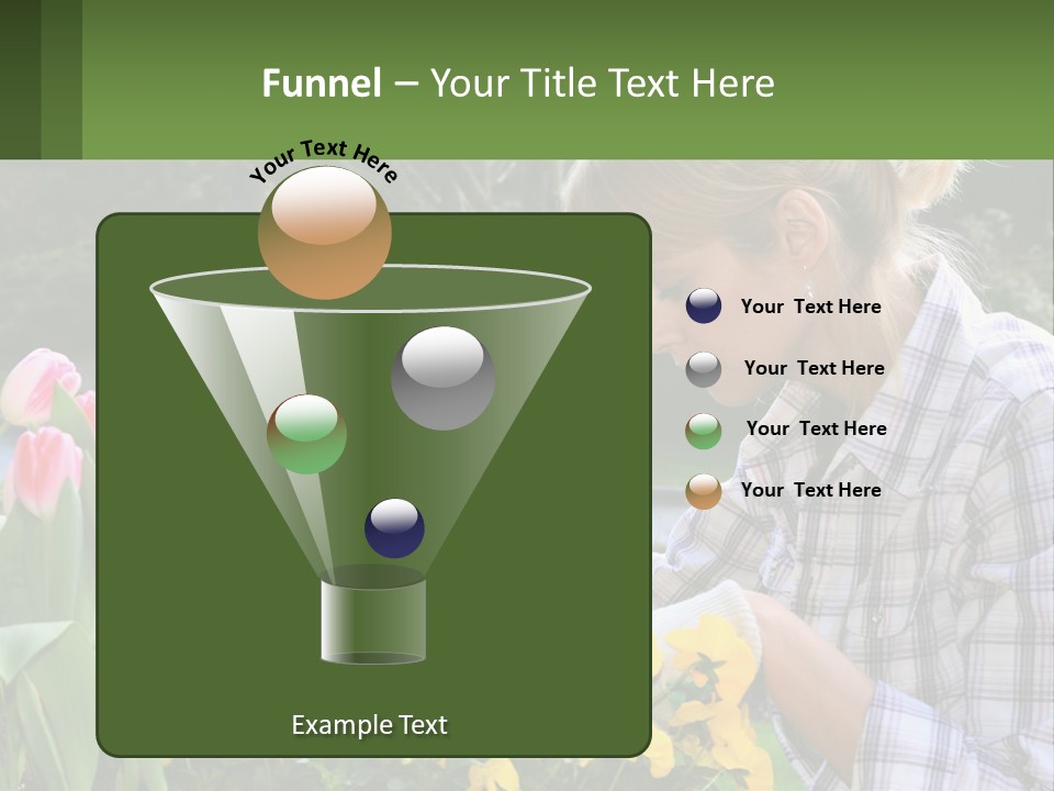 Star Stamp Girl PowerPoint Template