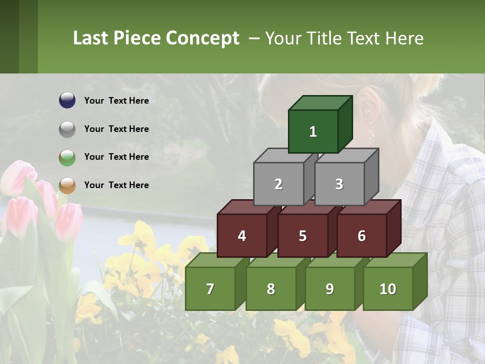 Star Stamp Girl PowerPoint Template