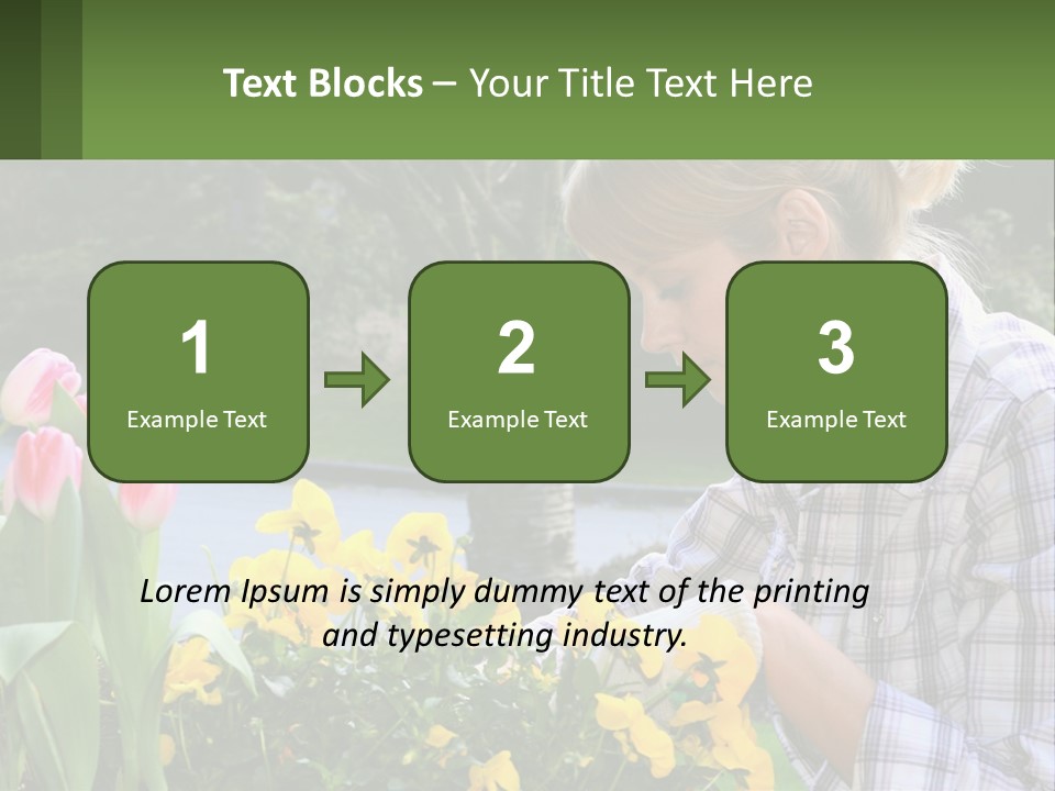 Star Stamp Girl PowerPoint Template