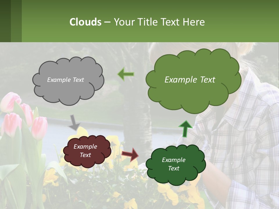 Star Stamp Girl PowerPoint Template