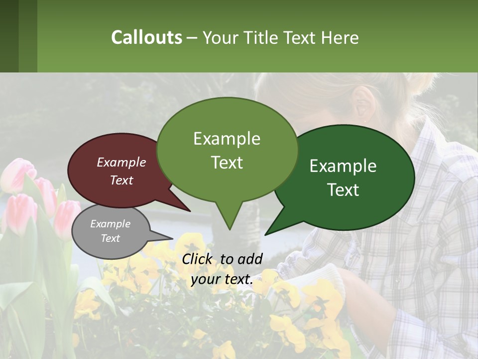 Star Stamp Girl PowerPoint Template