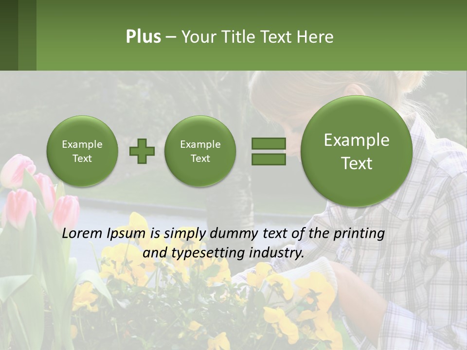 Star Stamp Girl PowerPoint Template