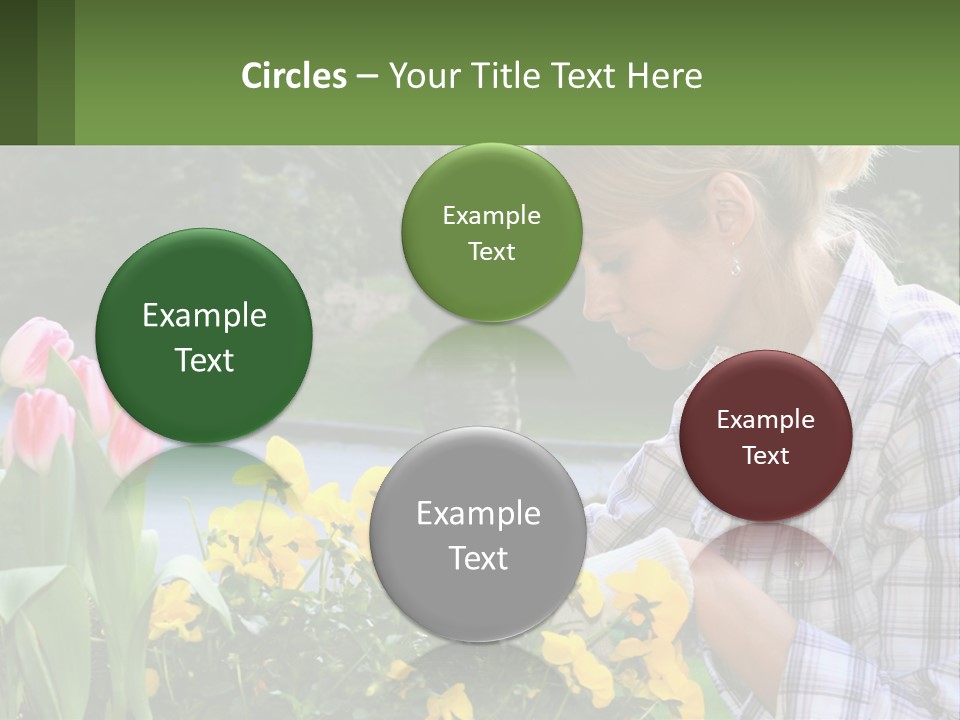 Star Stamp Girl PowerPoint Template