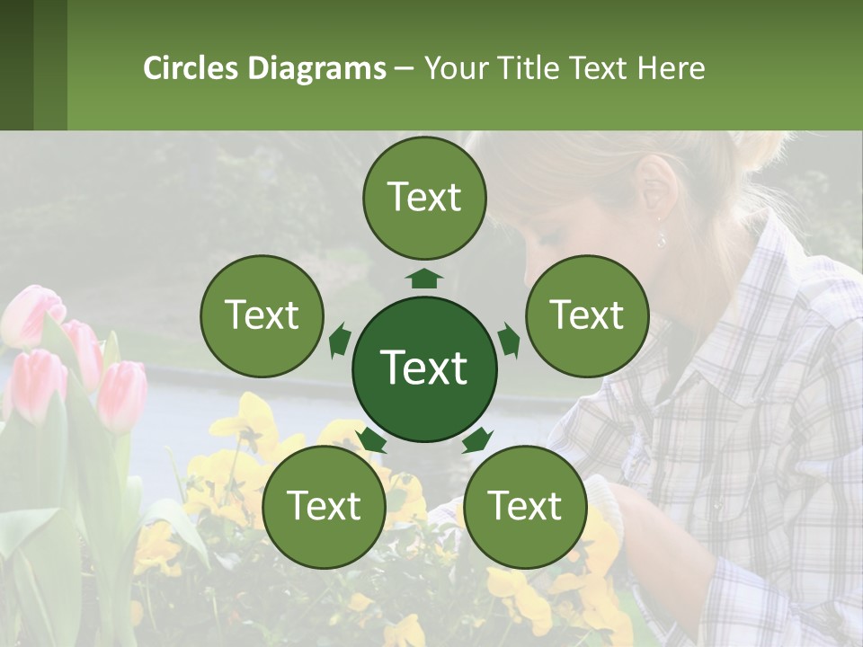 Star Stamp Girl PowerPoint Template