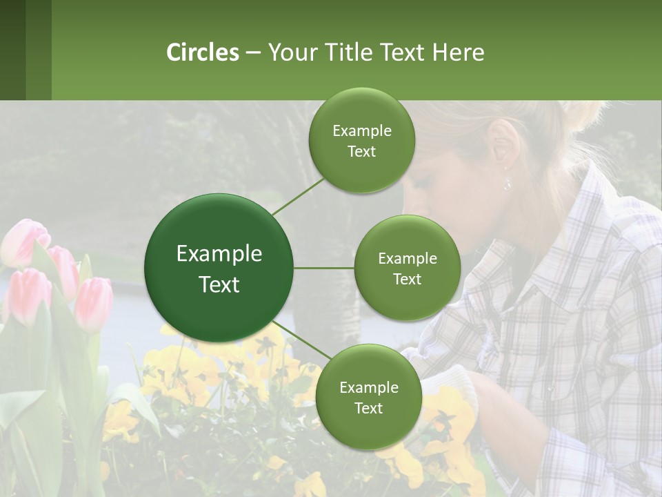 Star Stamp Girl PowerPoint Template