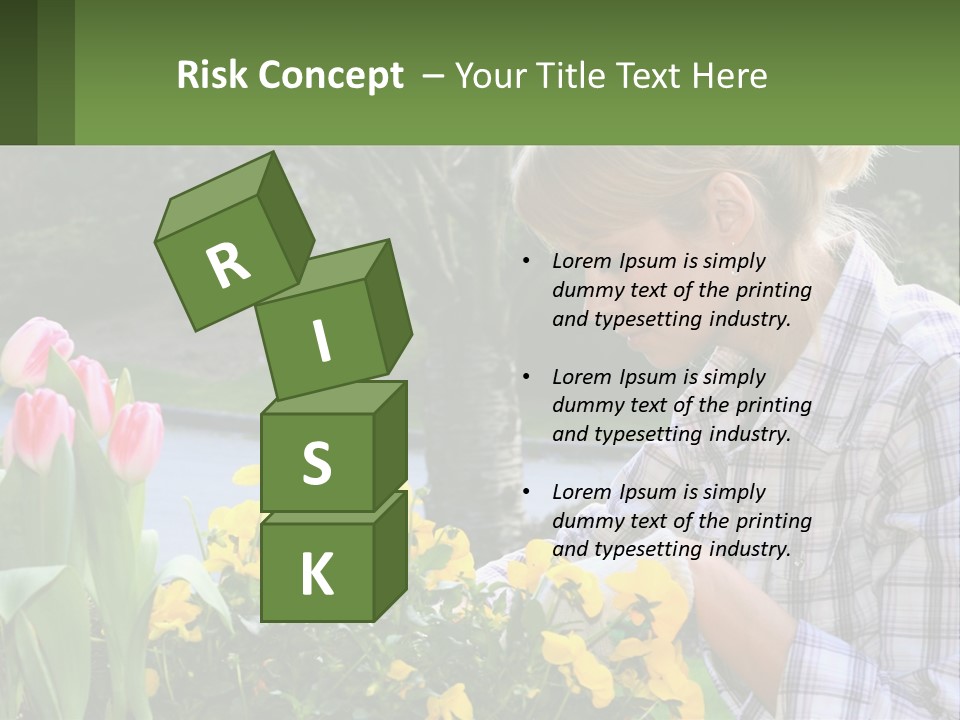 Star Stamp Girl PowerPoint Template