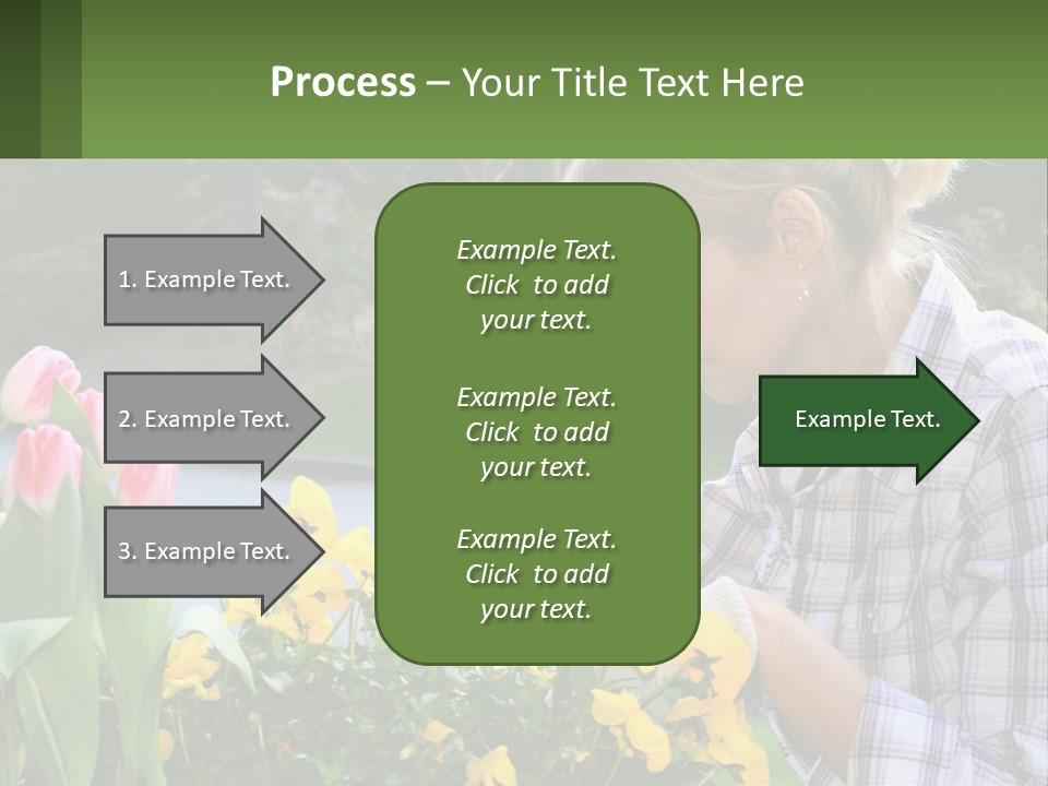 Star Stamp Girl PowerPoint Template