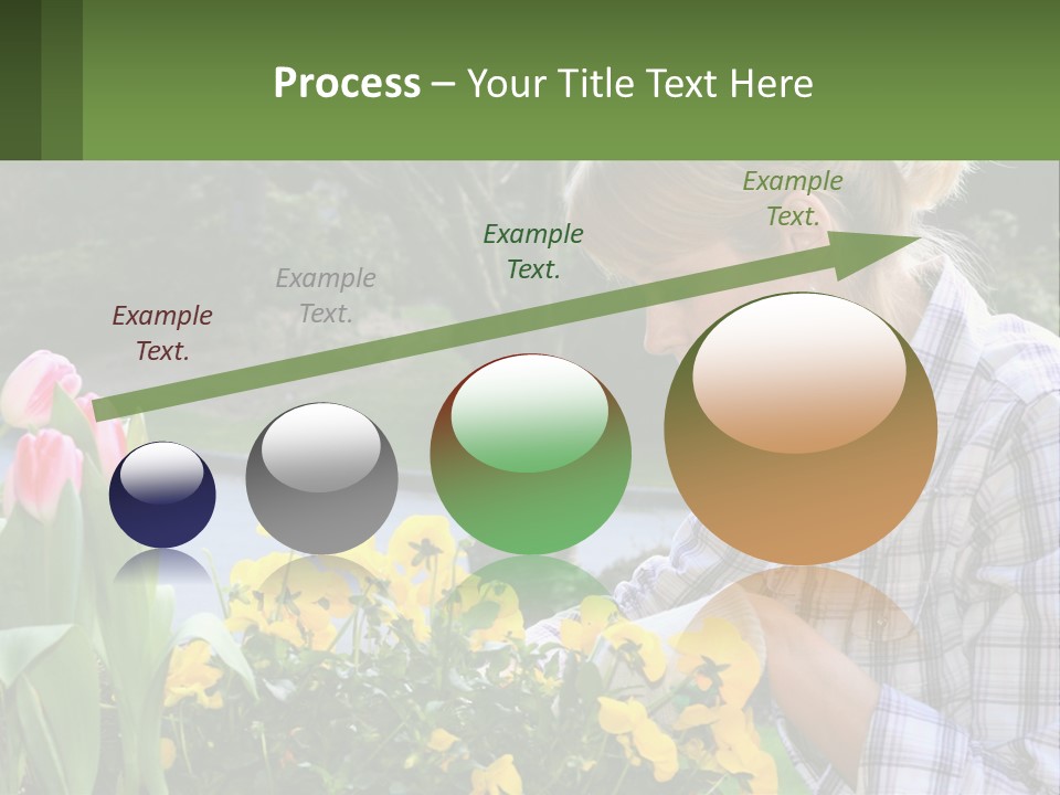 Star Stamp Girl PowerPoint Template