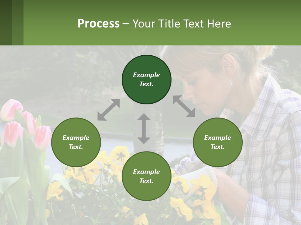 Star Stamp Girl PowerPoint Template