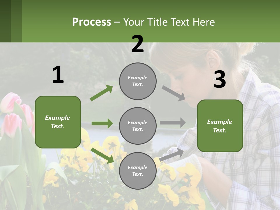 Star Stamp Girl PowerPoint Template