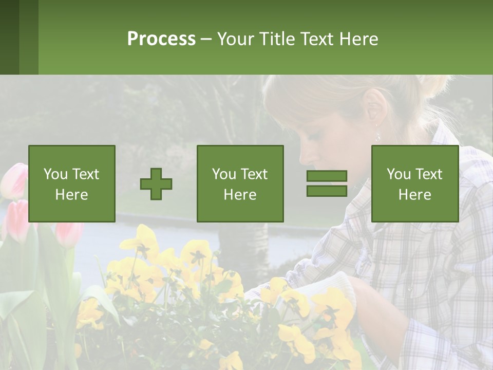 Star Stamp Girl PowerPoint Template