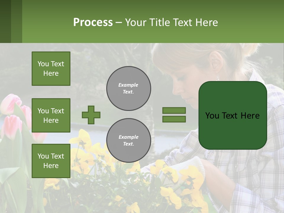 Star Stamp Girl PowerPoint Template