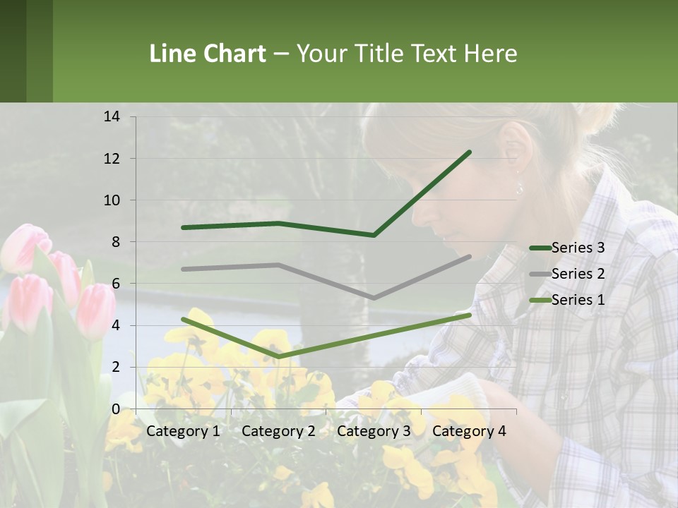 Star Stamp Girl PowerPoint Template