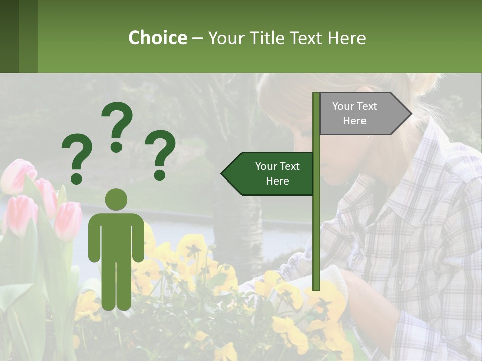 Star Stamp Girl PowerPoint Template