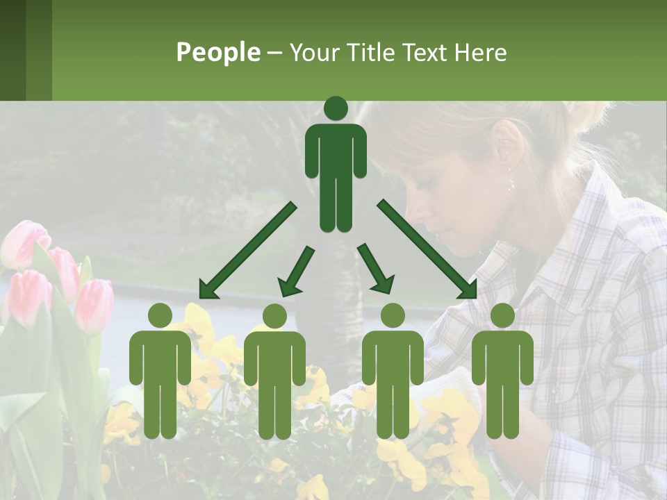 Star Stamp Girl PowerPoint Template