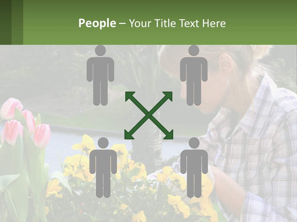 Star Stamp Girl PowerPoint Template