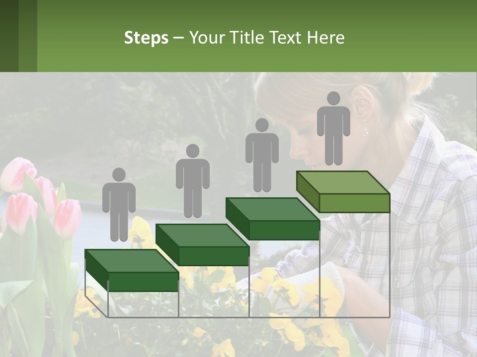 Star Stamp Girl PowerPoint Template