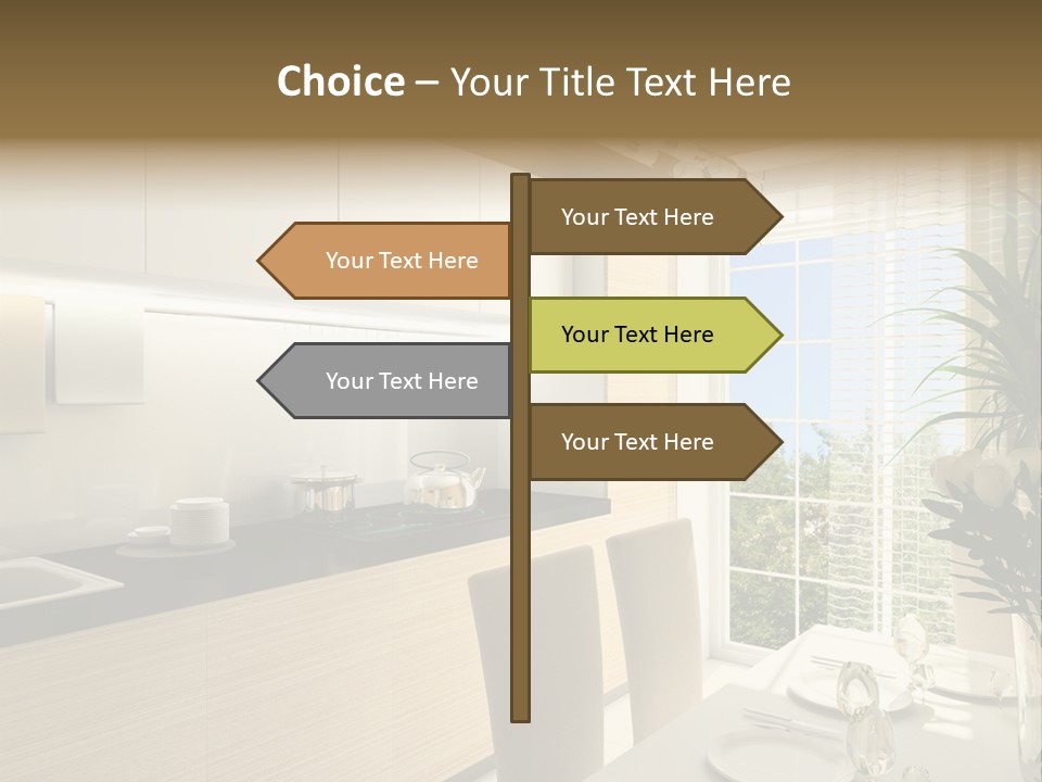 Postage Balloon Isolated PowerPoint Template