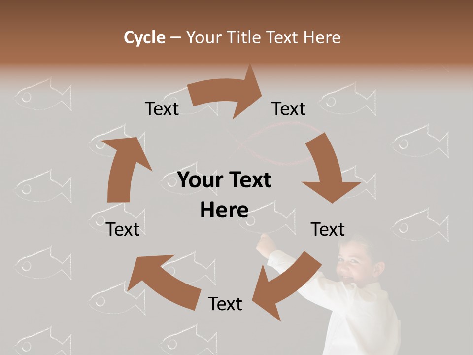 Celebration Greeting Spiral PowerPoint Template