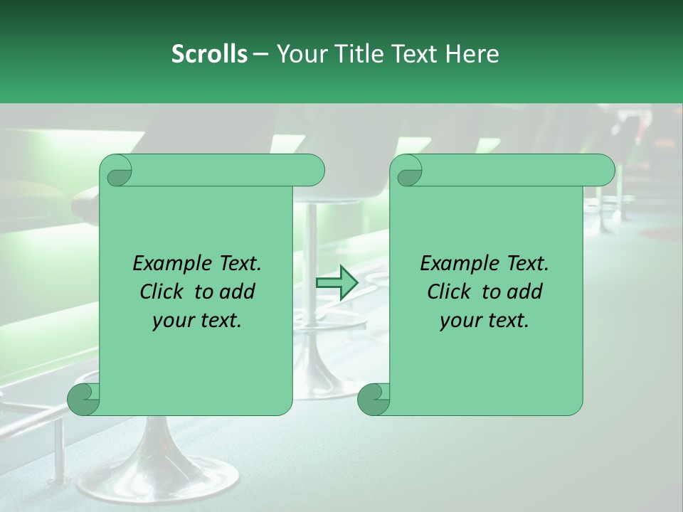 Banner Greeting Cartoon PowerPoint Template