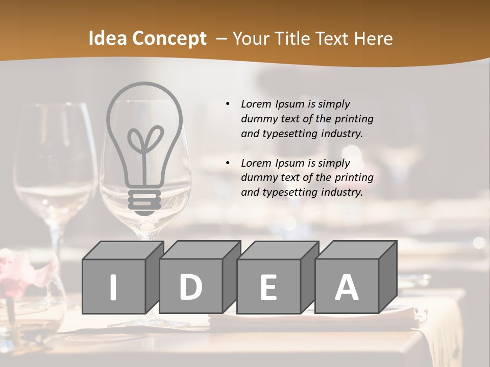 Love Chocolate Isolated PowerPoint Template