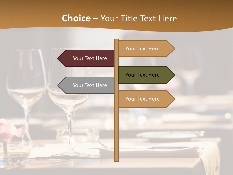 Love Chocolate Isolated PowerPoint Template