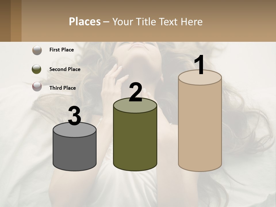 Happy Postage Girl PowerPoint Template