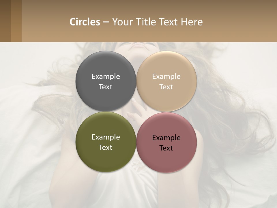 Happy Postage Girl PowerPoint Template