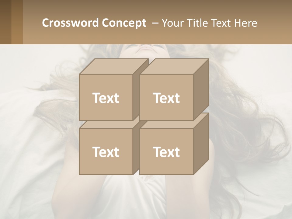 Happy Postage Girl PowerPoint Template