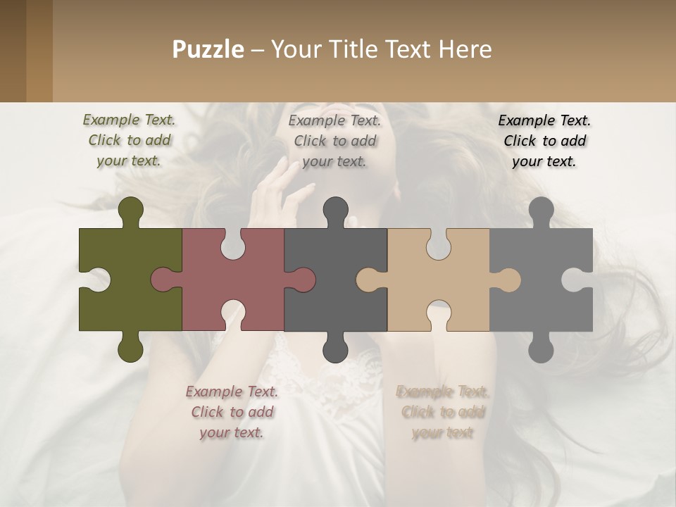 Happy Postage Girl PowerPoint Template