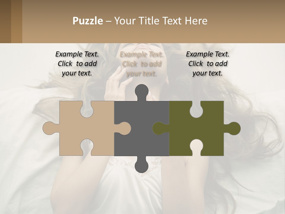 Happy Postage Girl PowerPoint Template